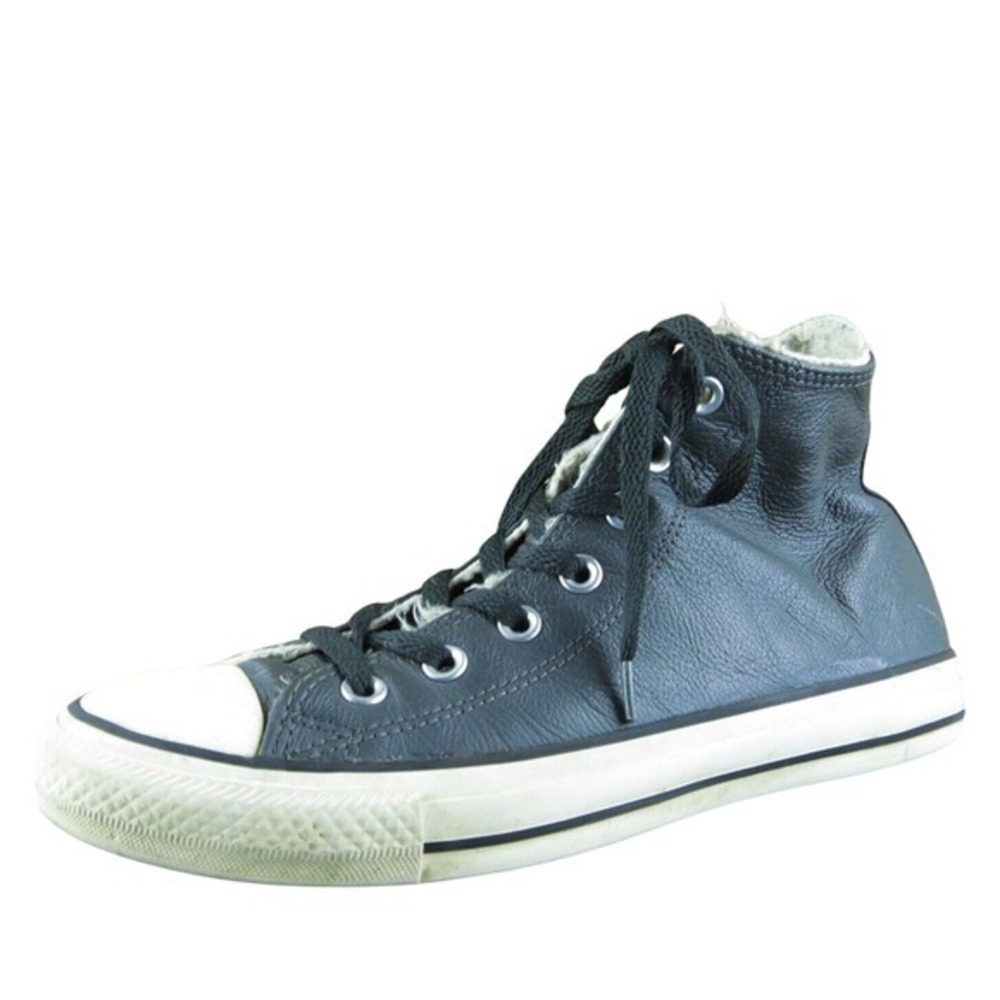 Converse Women's‎ All Star Sneaker Black Leather Size 8M Used 2025